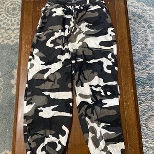 Camo jogger pants